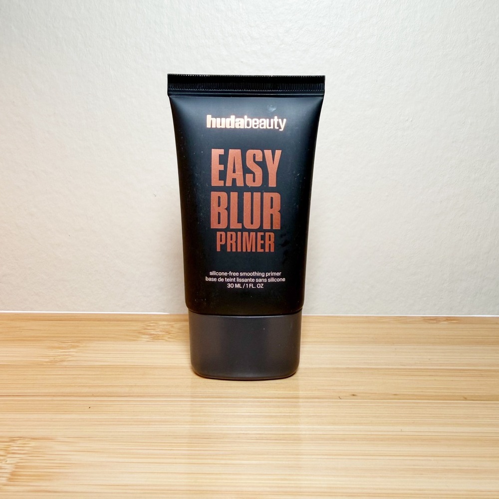 Huda Beauty Easy Blur Primer Bronze Fudge Silicone-Free Smoothing Primer 1oz NEW